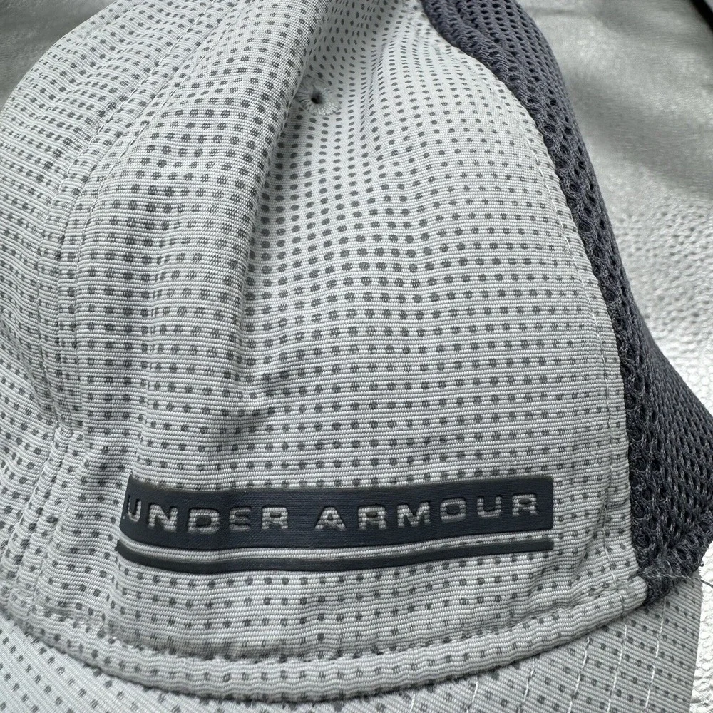 Under Armour Train‎ Spacer Mesh Cap Gray Athletic Hat Men's Size L/XL Polyester